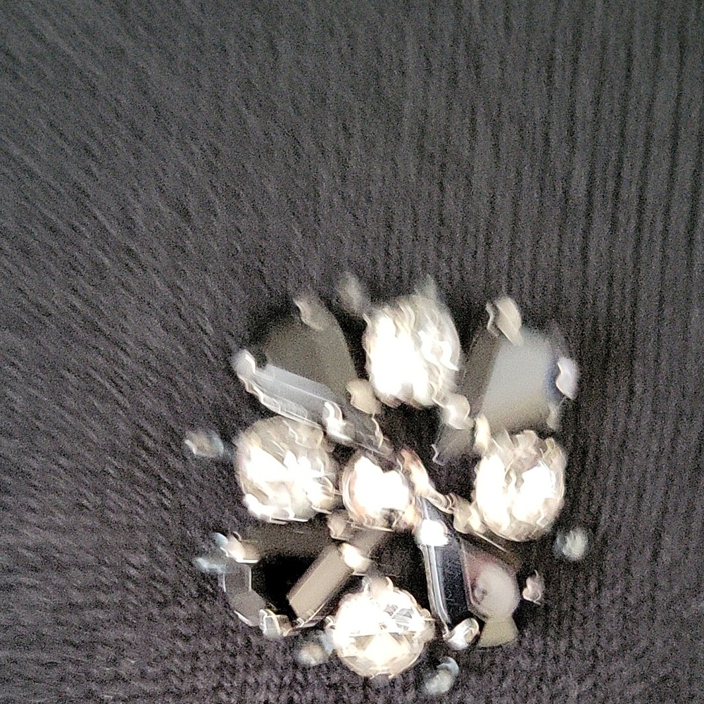 Michael Kors Black Sweater with Floral Embellishments - Picture 4 of 5